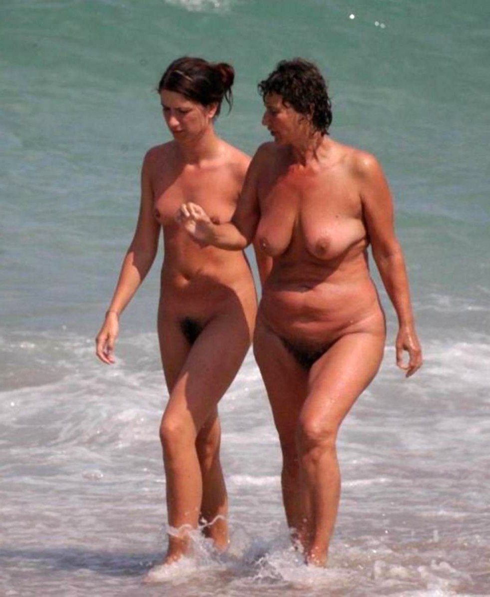 Mature with young in nature