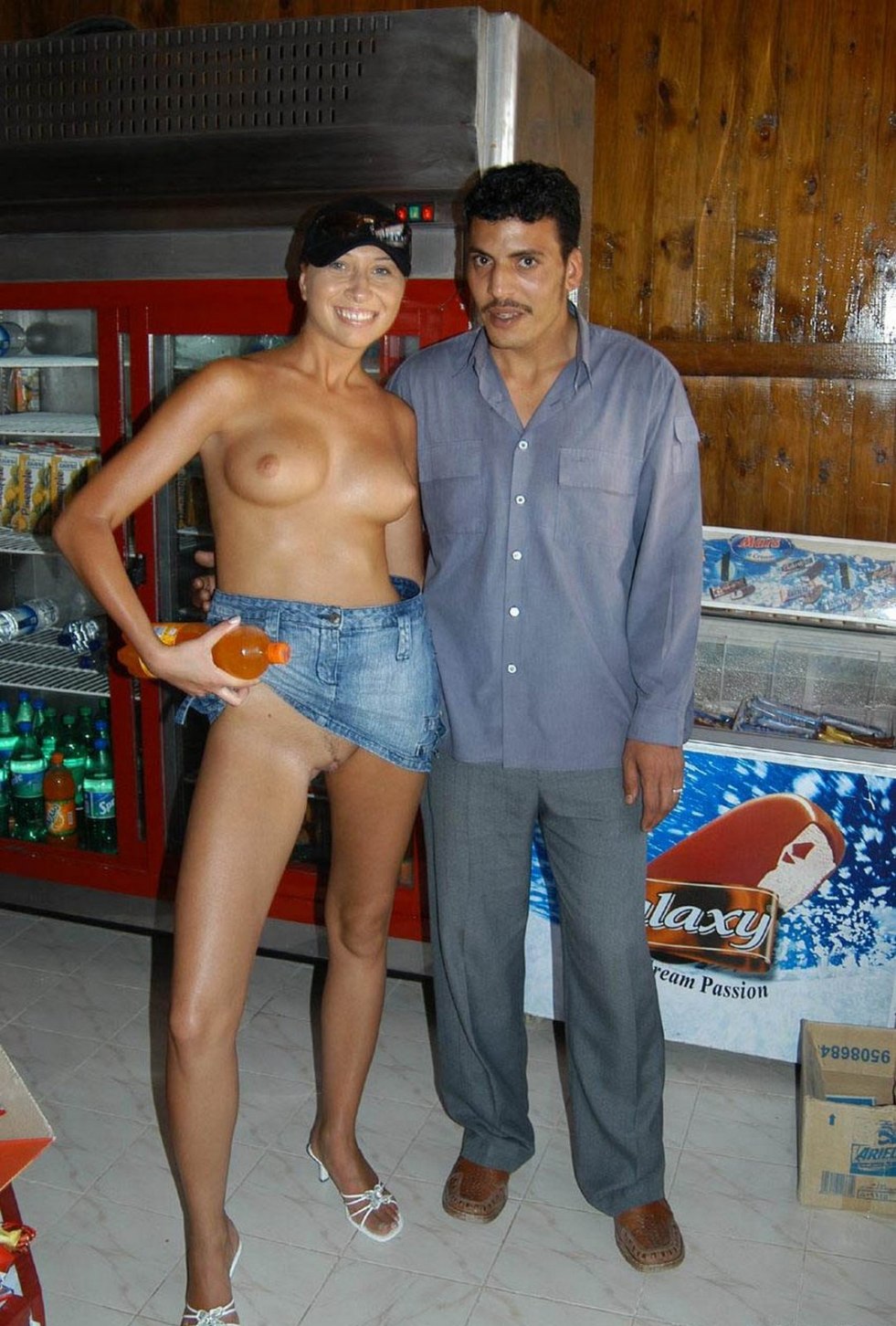 Wife undressed in Egypt