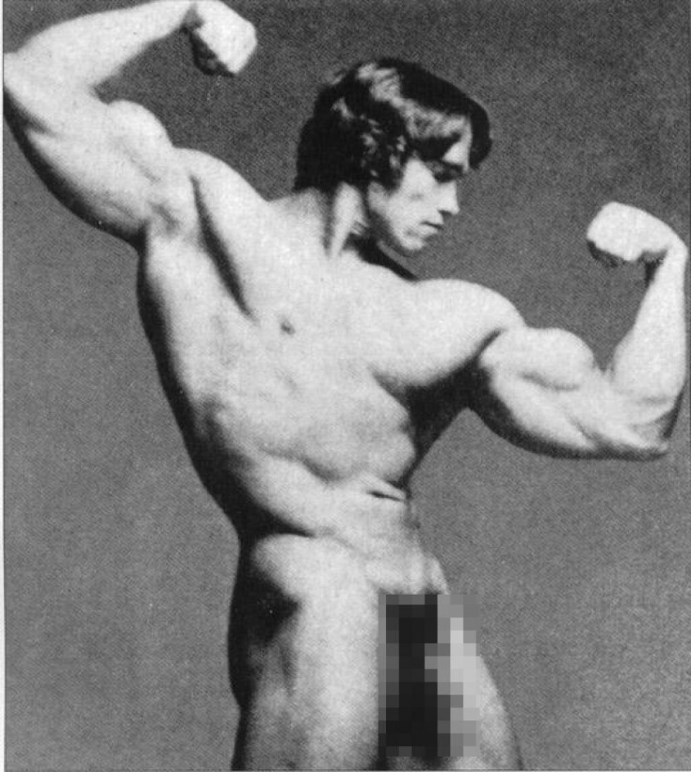 Arnold Schwarzenegger in youth naked