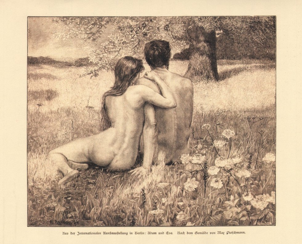 Adam and Eve photo session nude