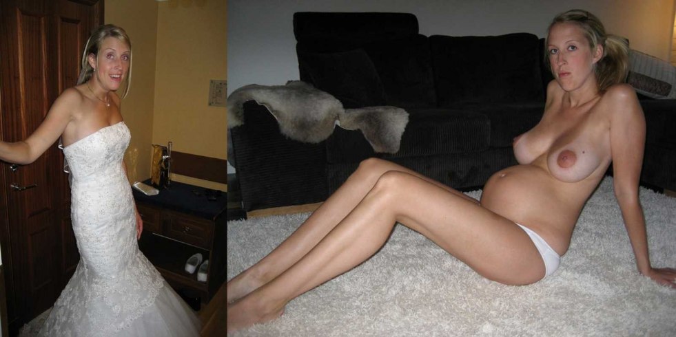 Naked pregnant brides