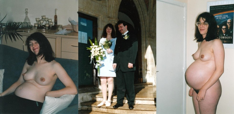 Naked young bride with girlfriends