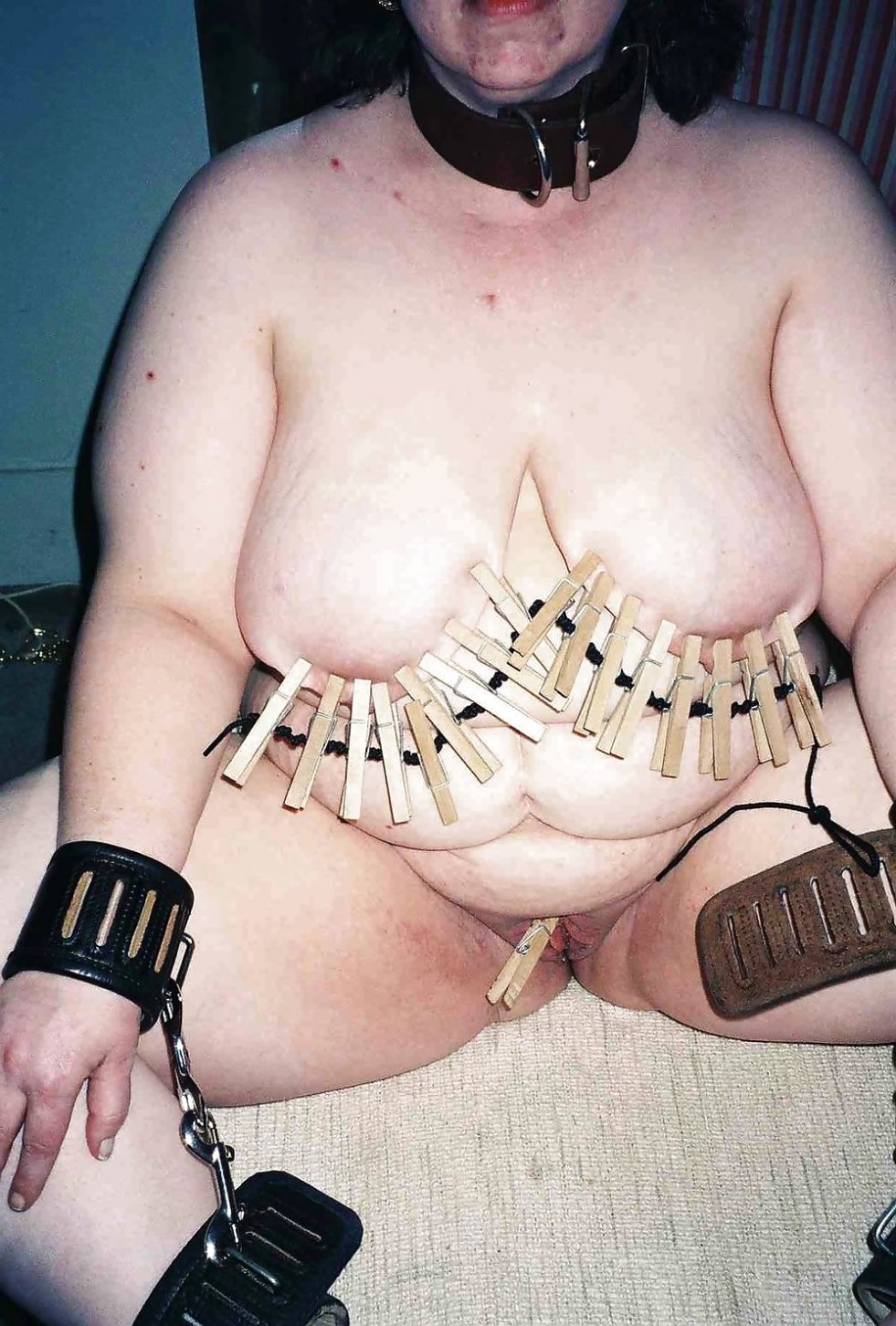 Naked fat women in the forest