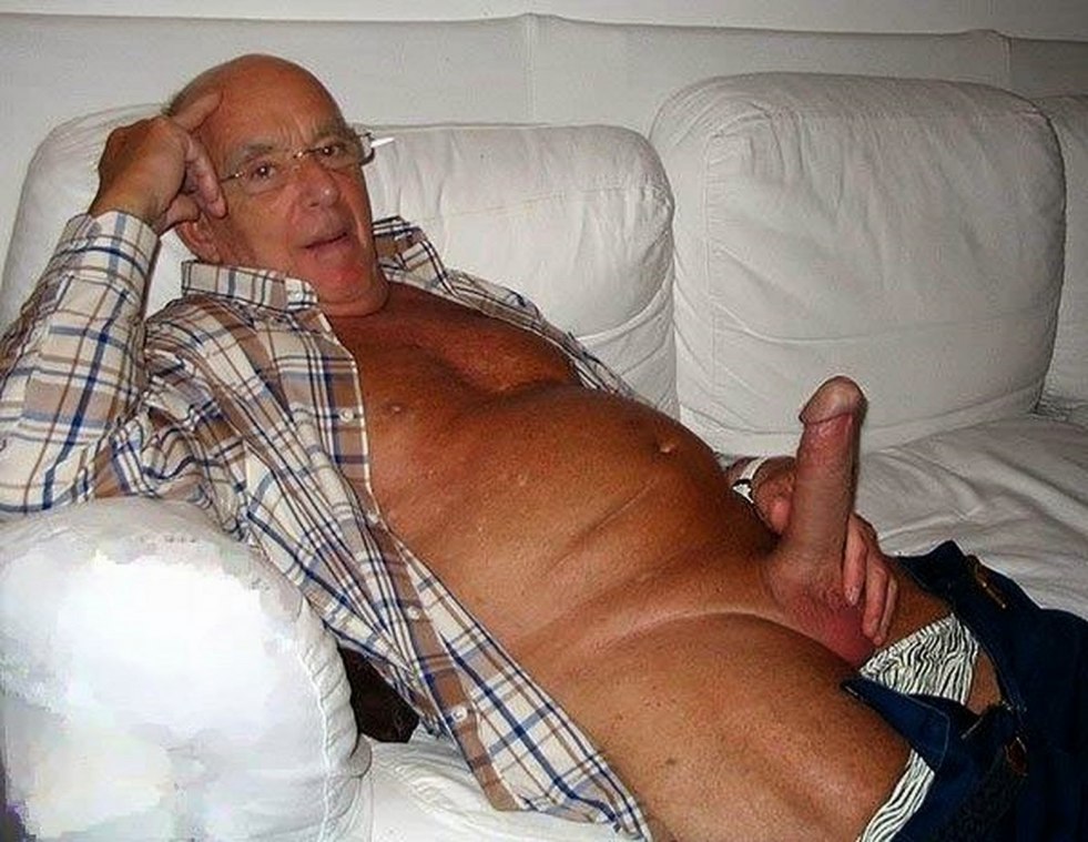 Elderly grandfathers, naked, sexy