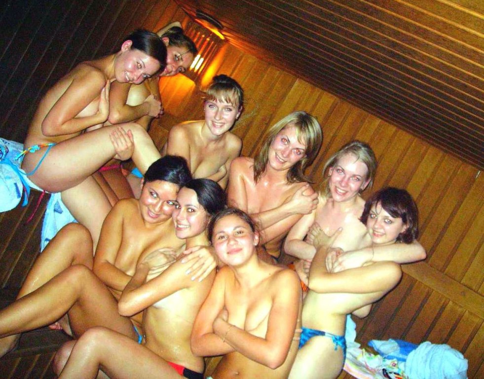 Russian gangbang in the bath is private