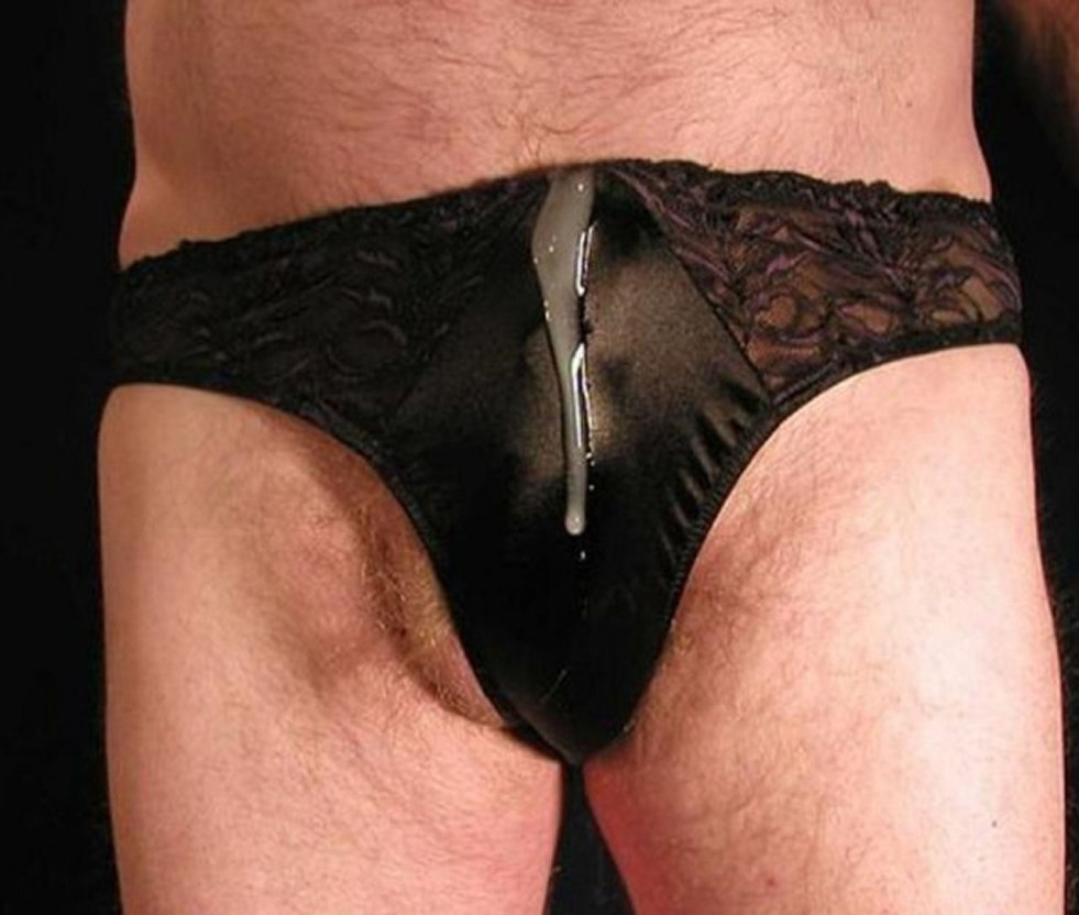 Guys in women's thongs