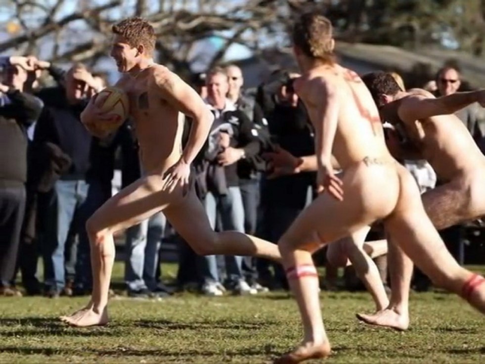 Naked Russian football players