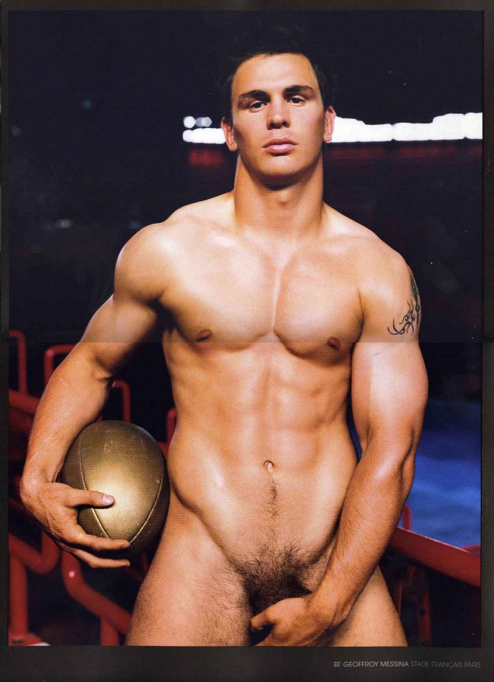 Russian naked guys football players
