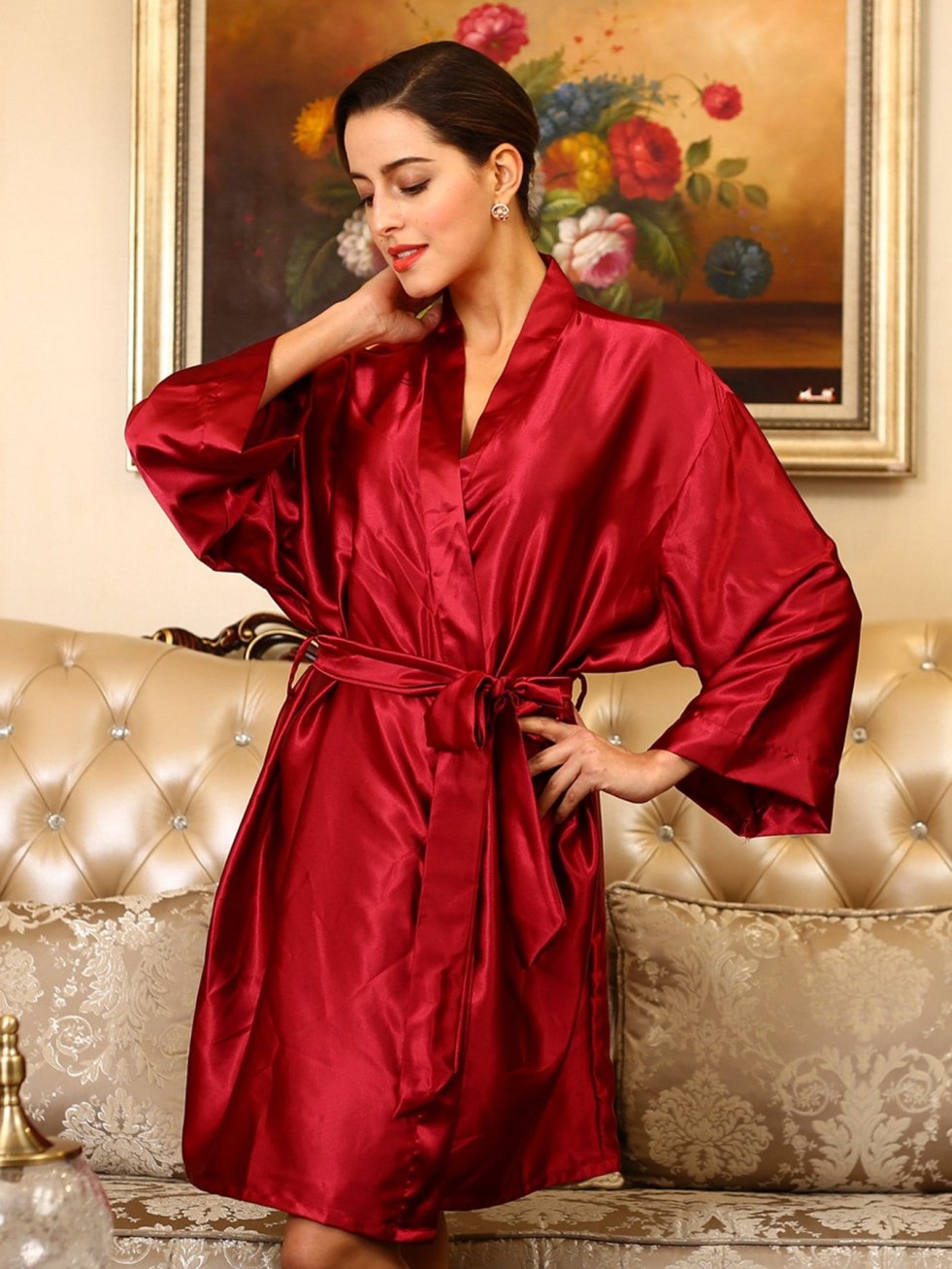 Red robe Kimono