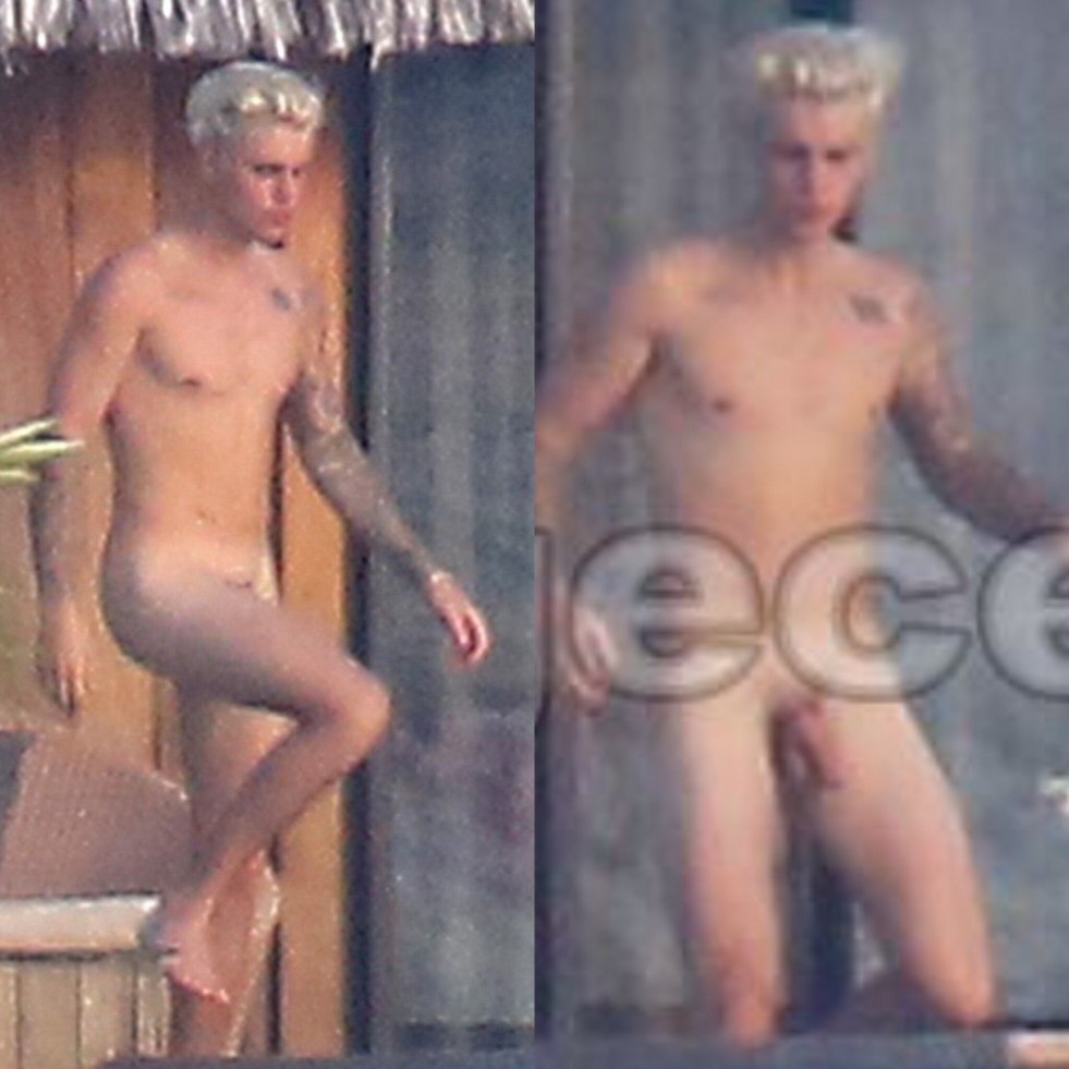 Justin Bieber naked on stage