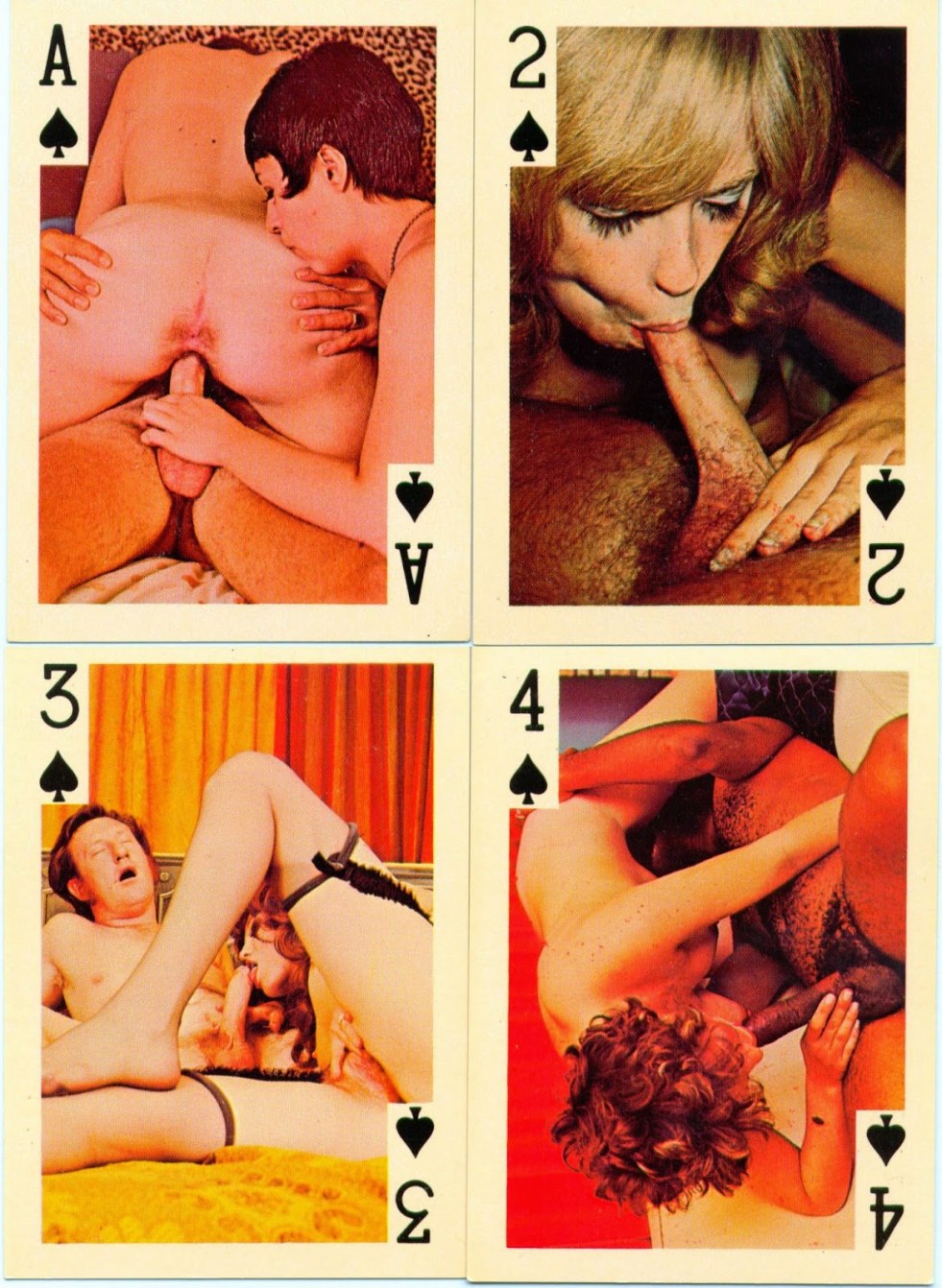 Erotic playing cards