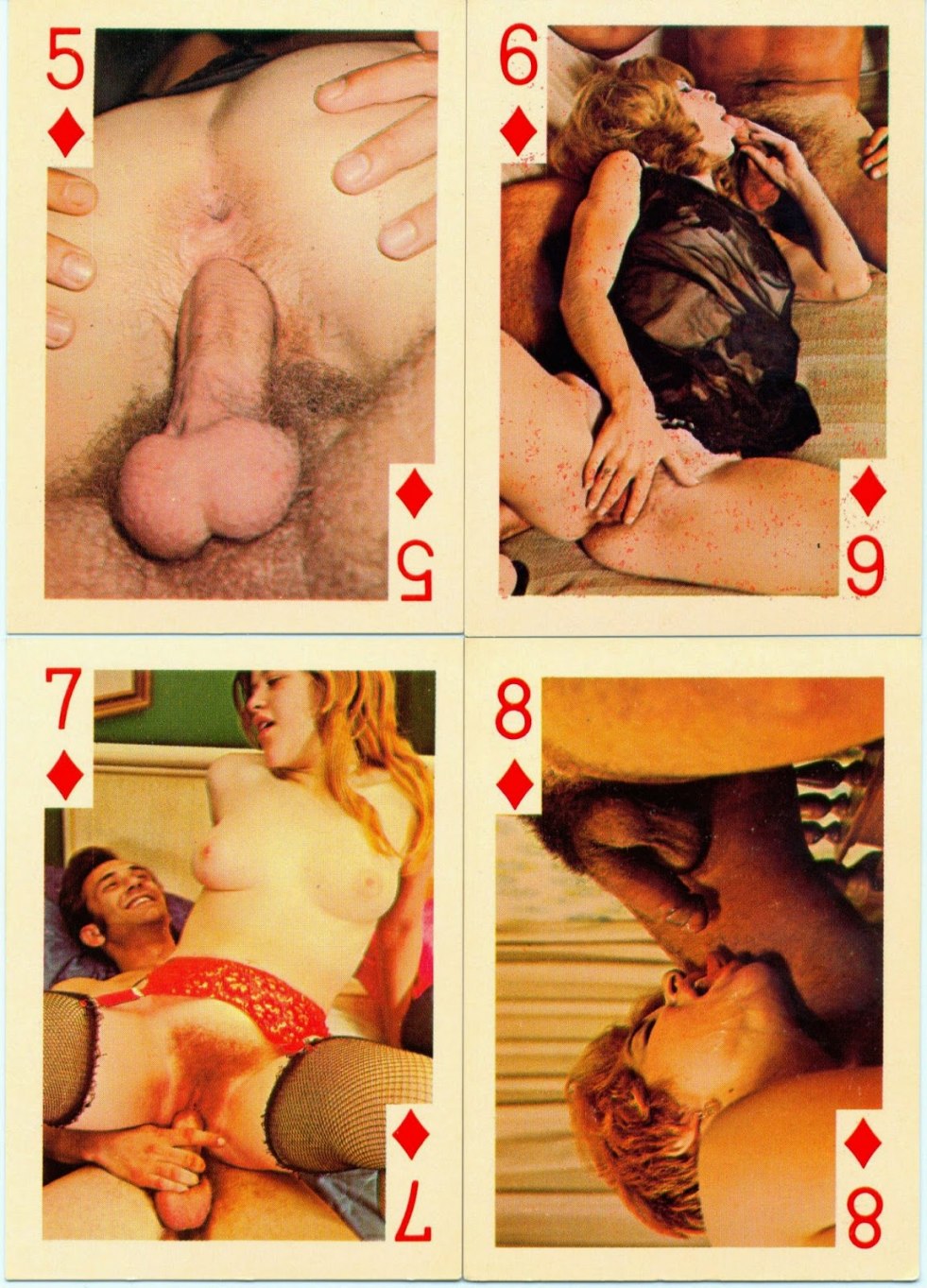 Pornographic playing cards
