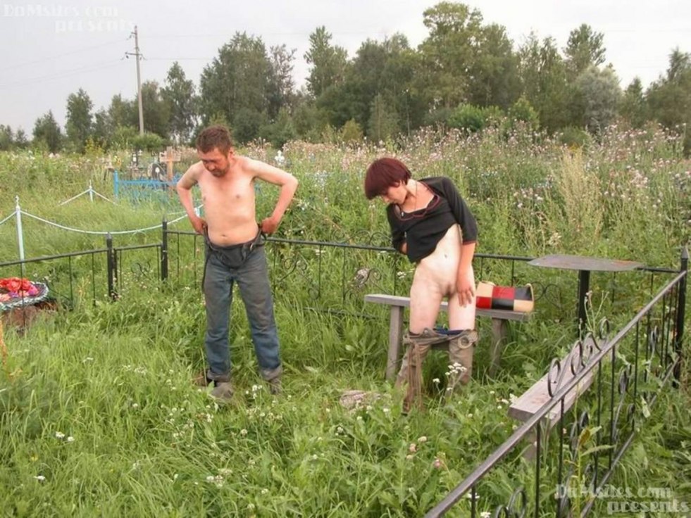 Fucking homeless in the cemetery