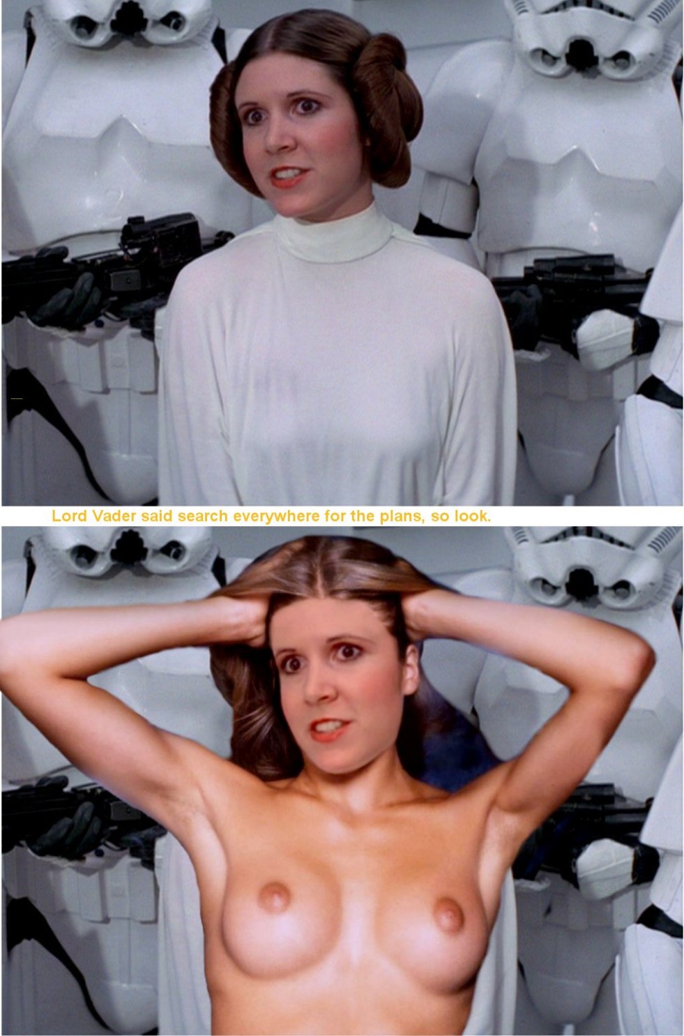 Carrie Fisher Princess Leia Nude