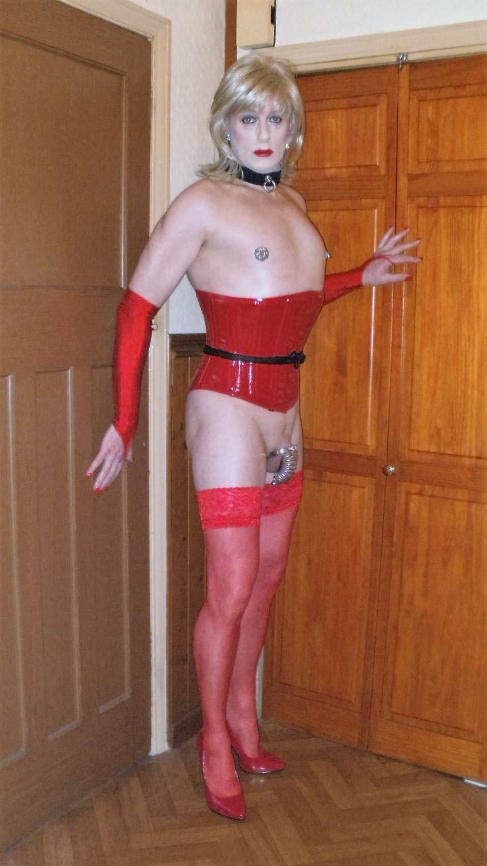 Mature bare crossdressing
