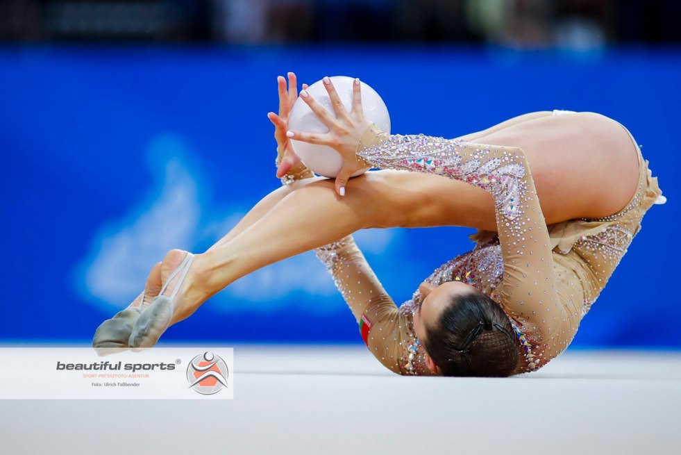 Artistic gymnastics prizes beautiful
