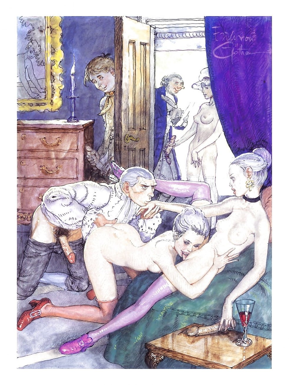 Erotic: lord and serf