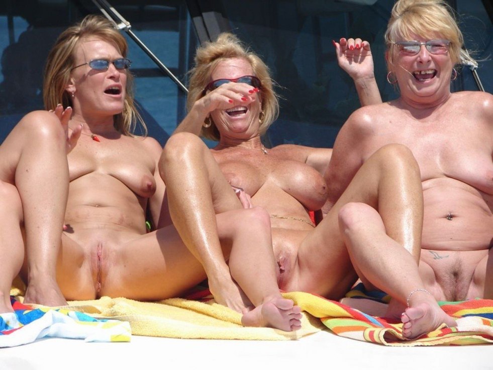 Mature nudists with men
