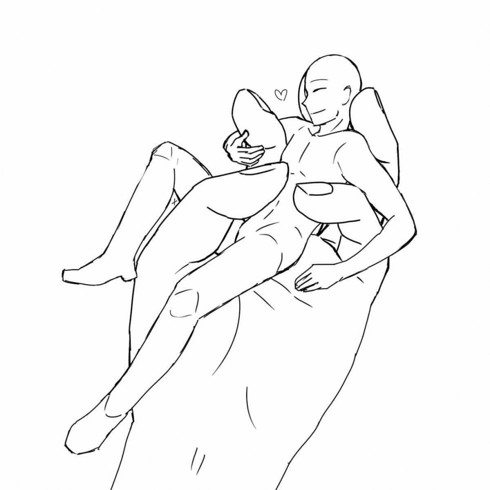 Erotic pose for drawing