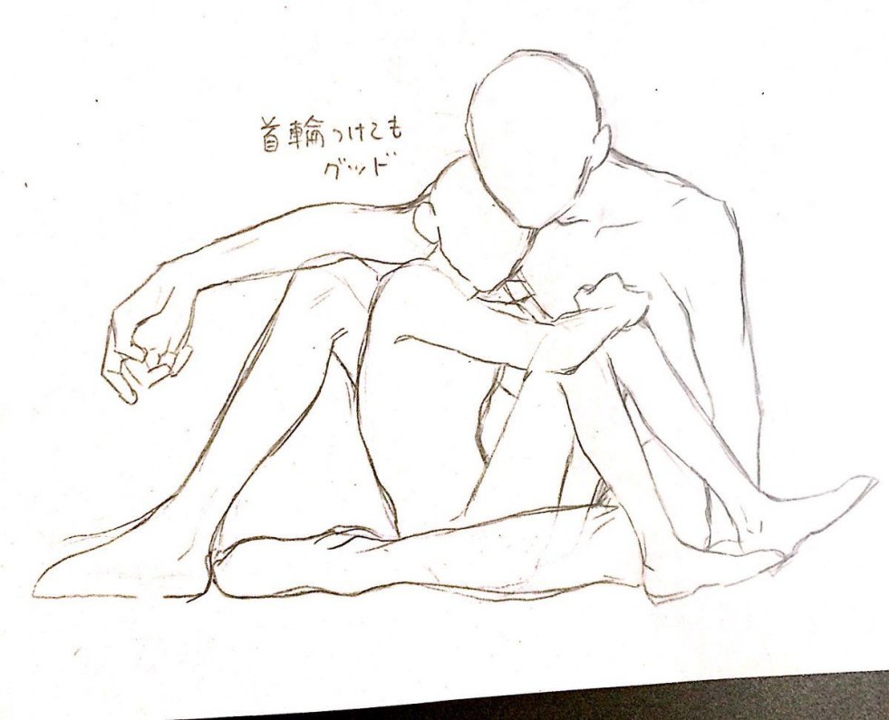 Erotic pose for drawing