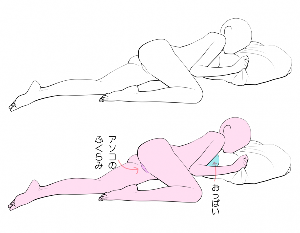 Erotic pose for drawing