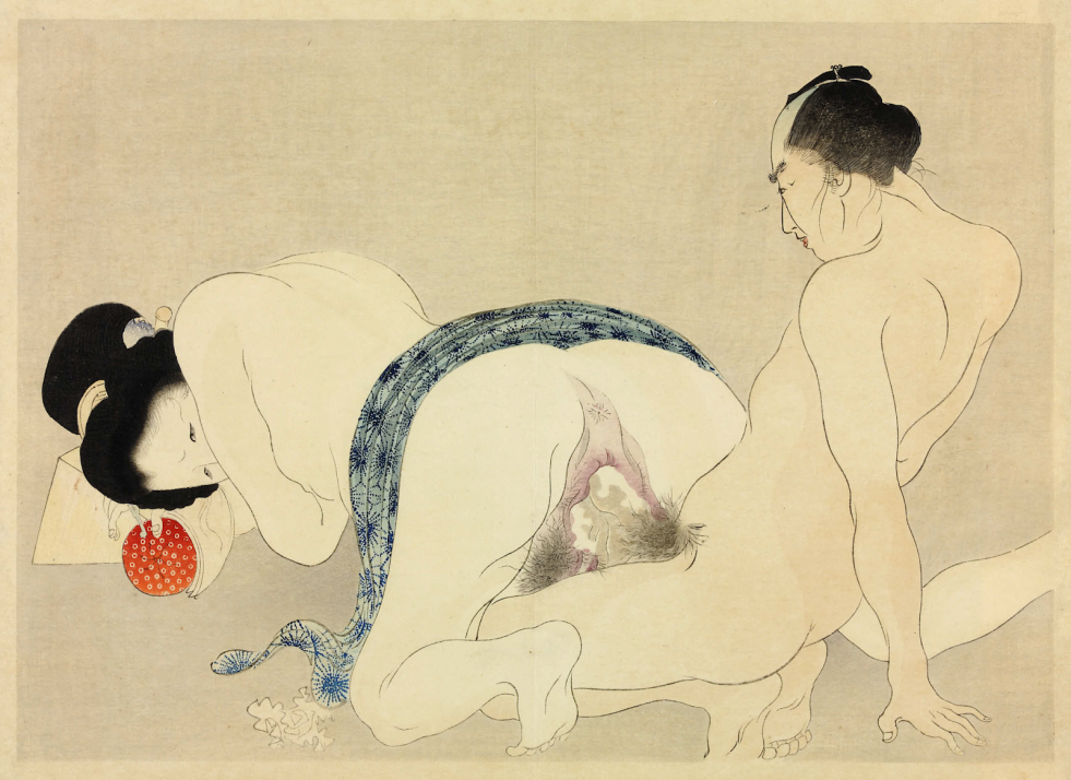 Erotic drawings of the Japanese artist