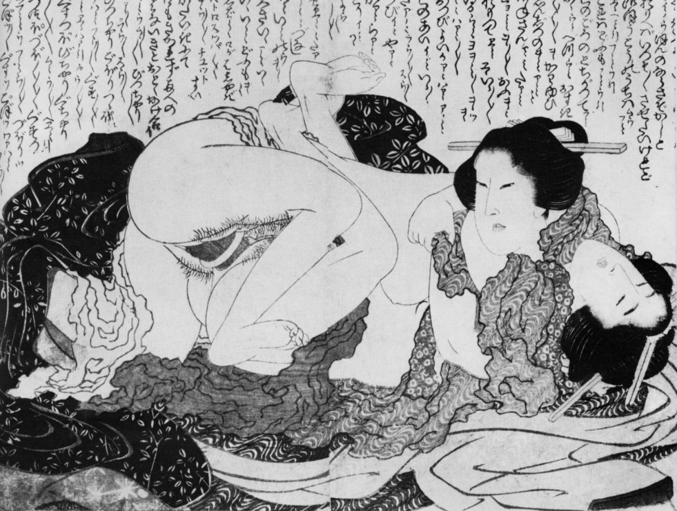 Erotic engravings Utamaro