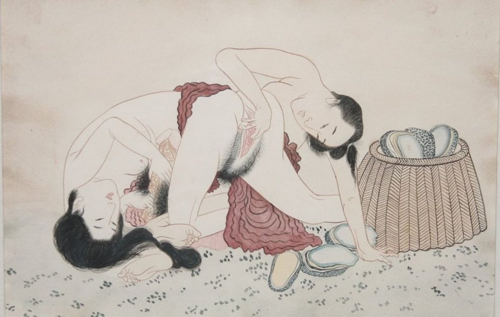Japanese engraving Syung pornographic
