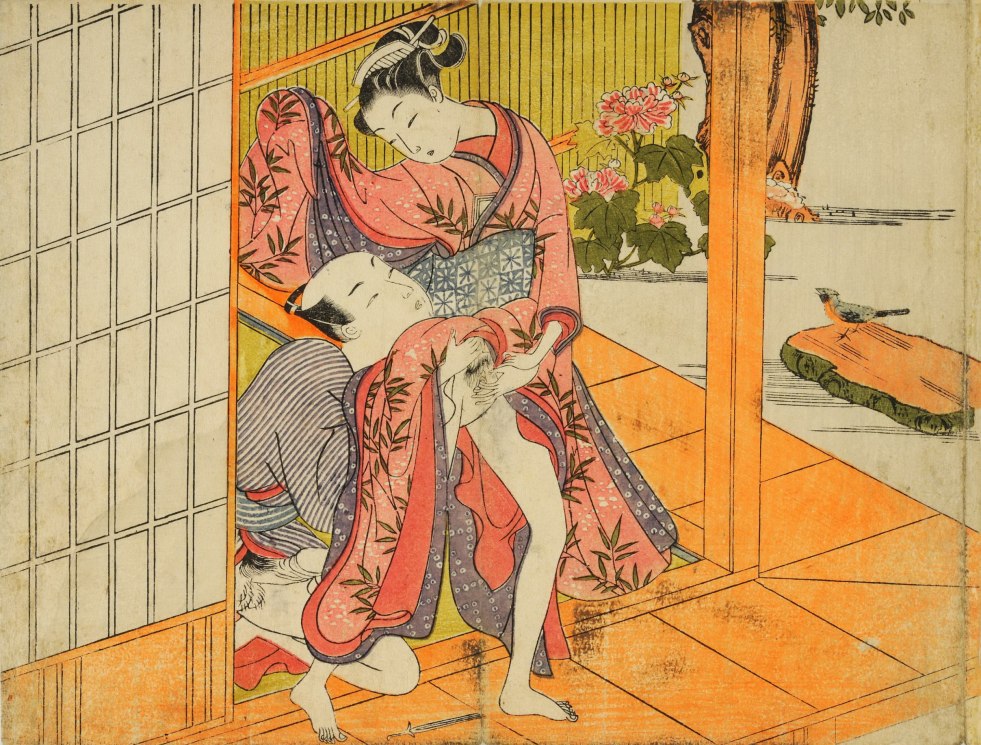 Japanese engraving Syung pornographic
