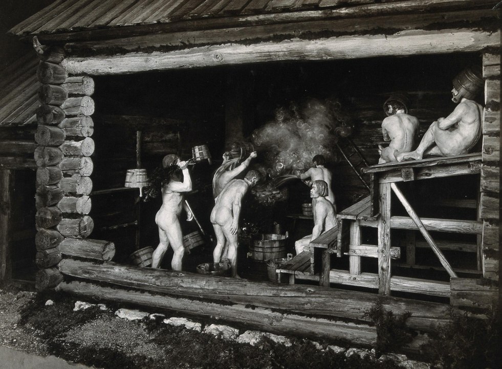 Soviet public baths nude