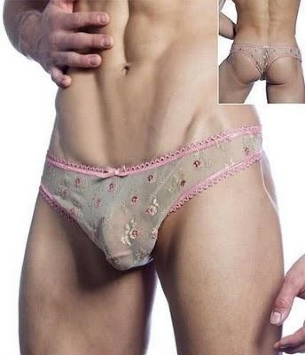 Boy in female shorts