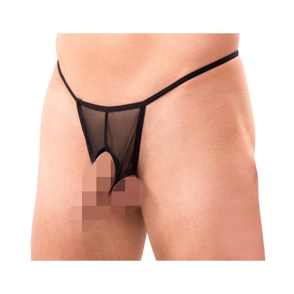 Young guy in female panties