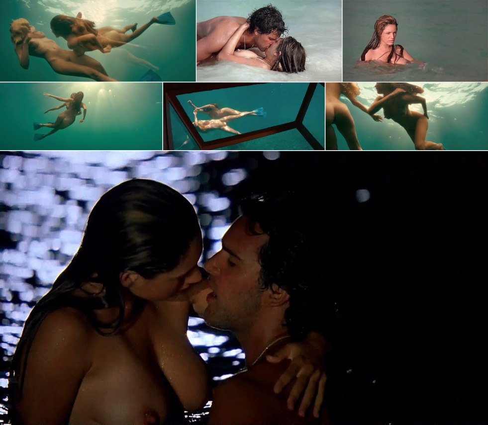 Kelly Brook in the film Three on the island naked