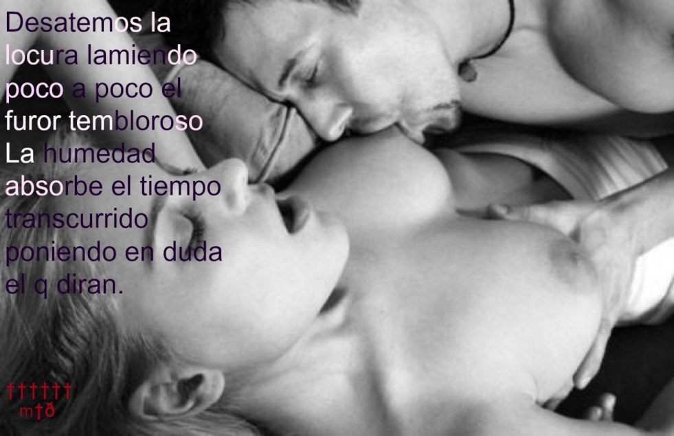 Erotic chest caresses