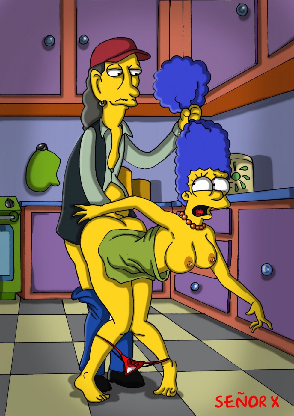 Hentai Simpsons Marge Lisa and Bart