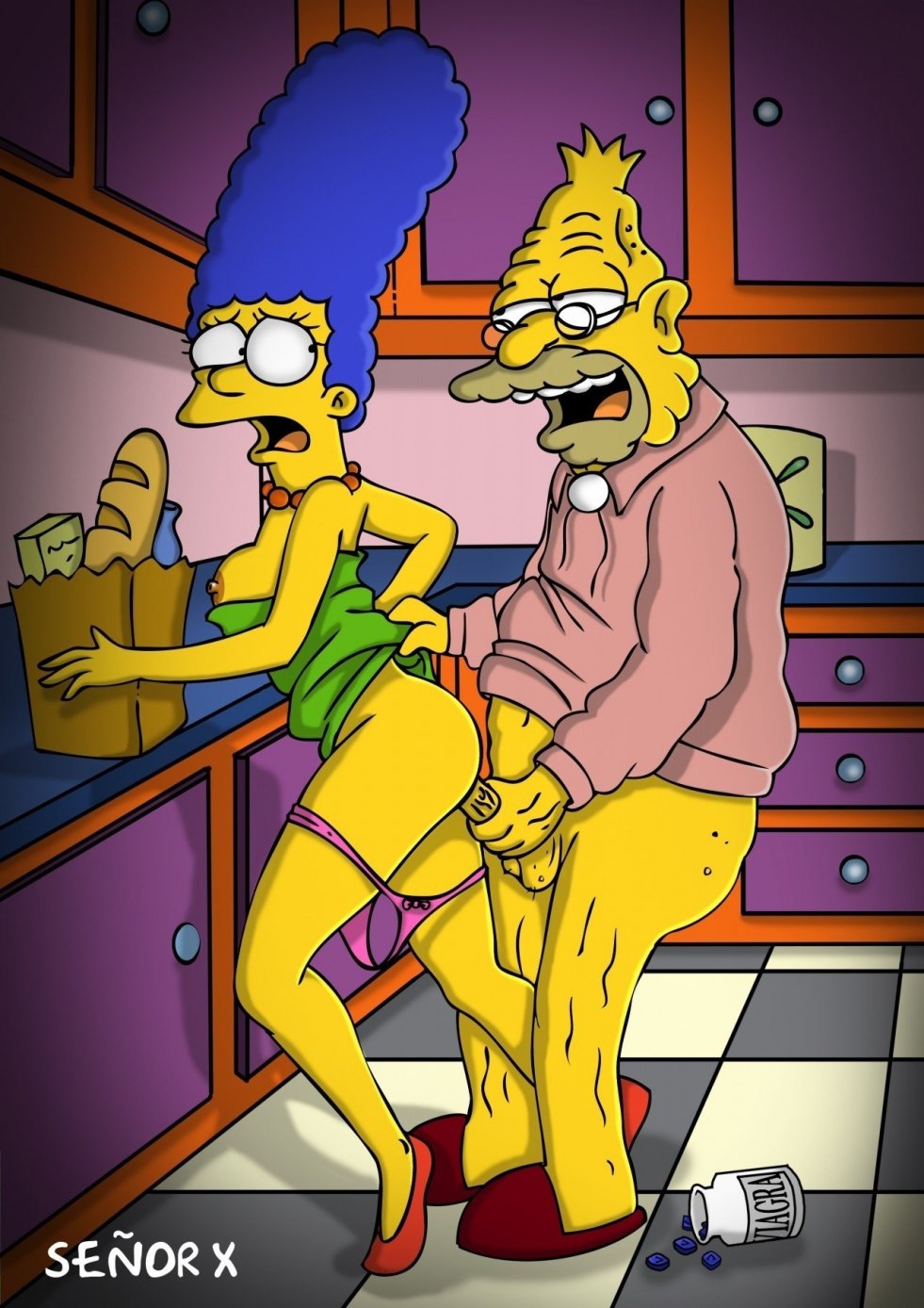Naked Marge Simpson Anal