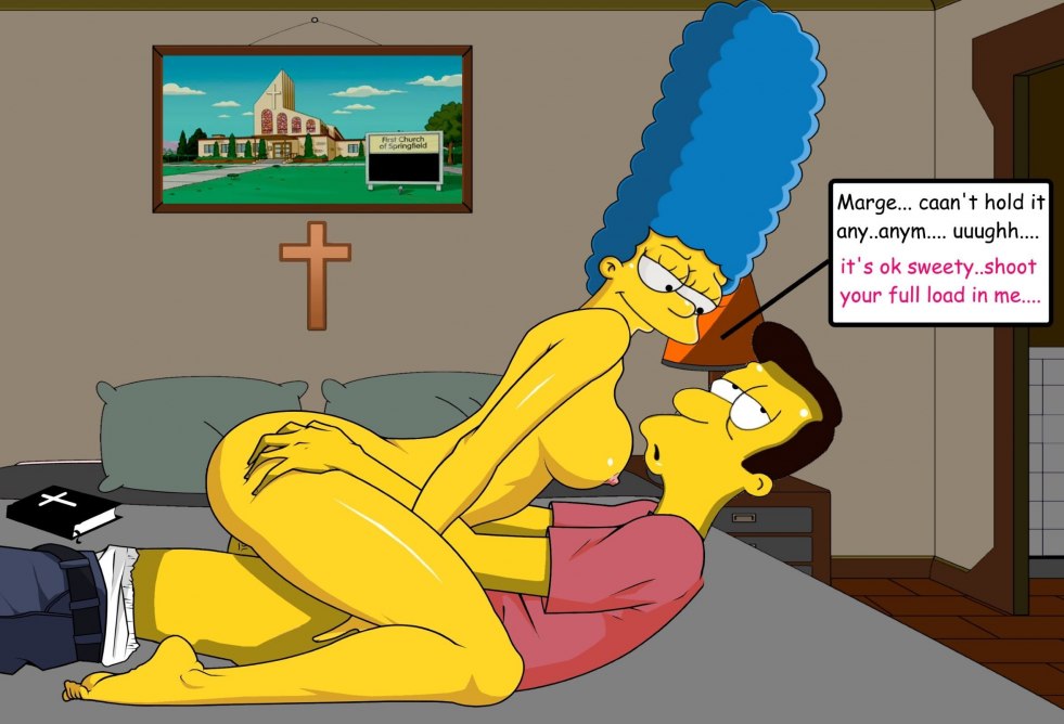 Simpsons hentai Marge Blowjob