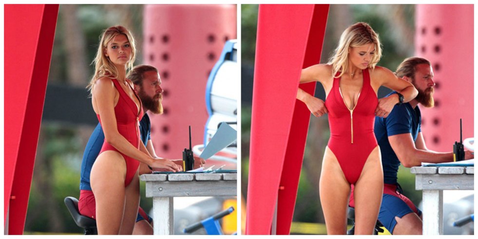 Jennifer Lawrence in a swimsuit in the film