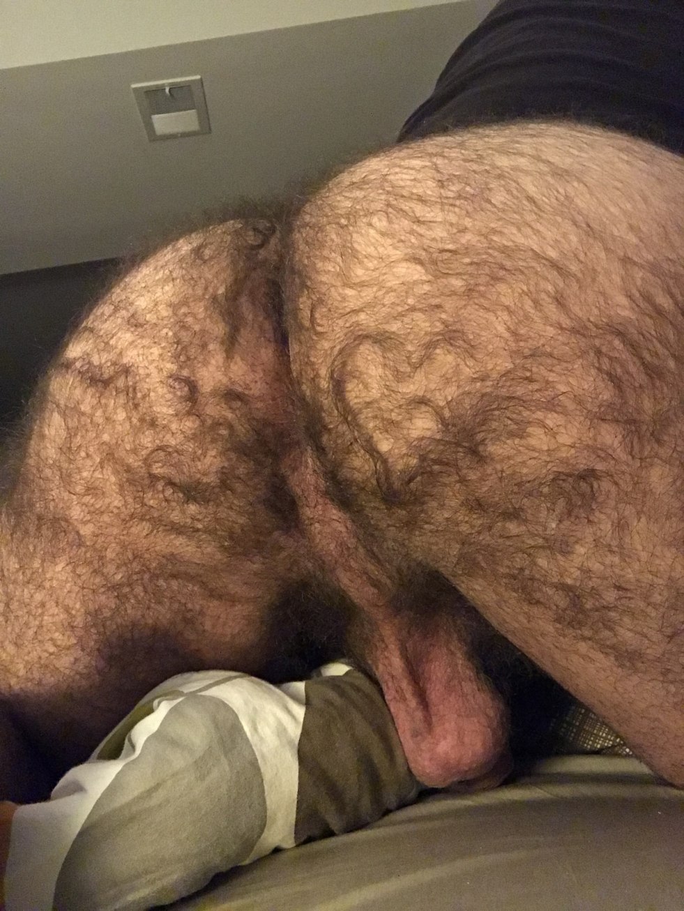 Naked men's huge ass