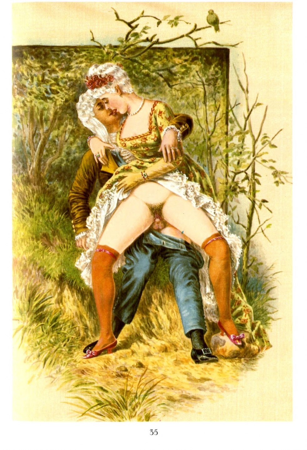 Vintage erotic drawings