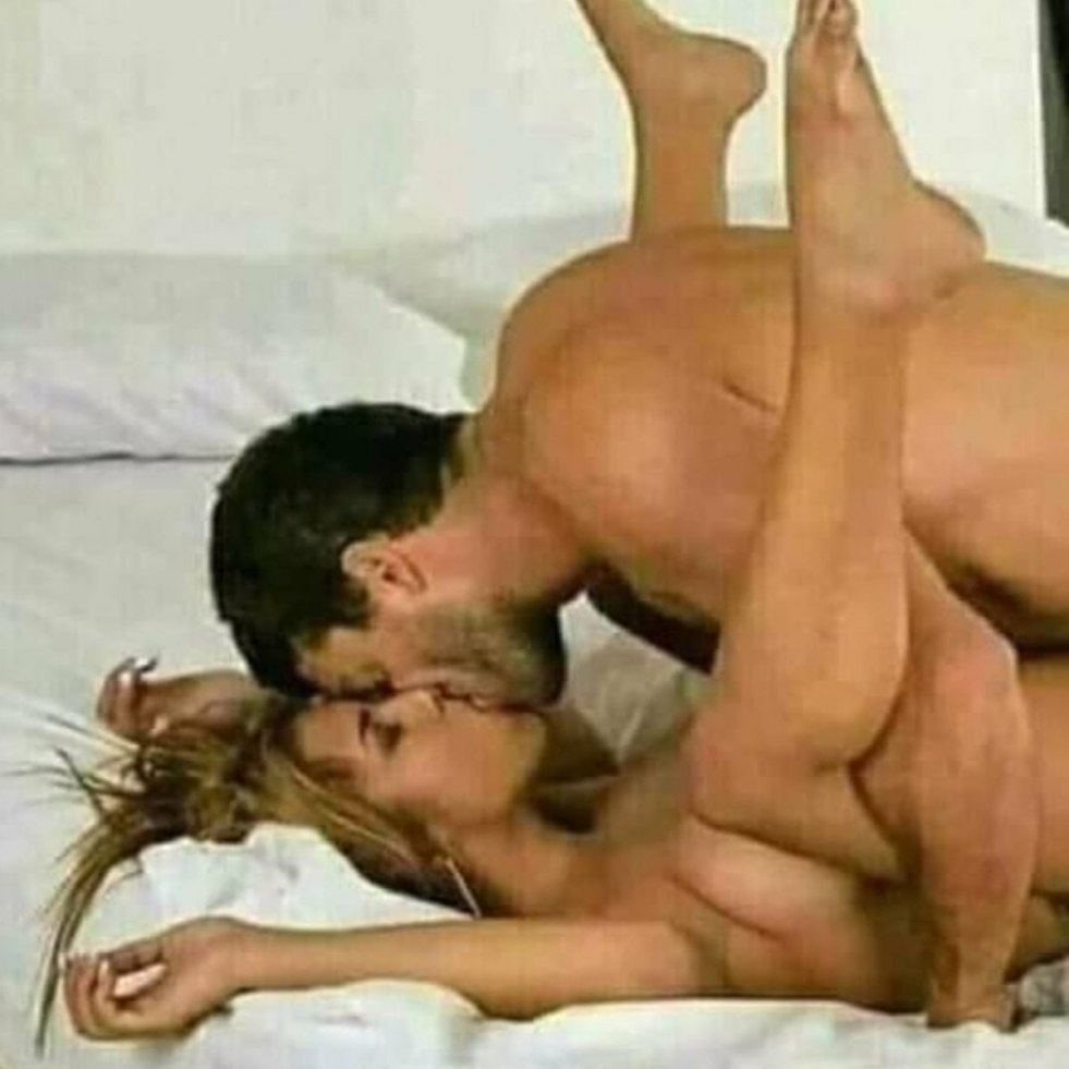 Missionary erotic pose