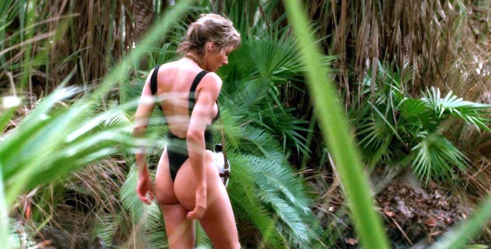 Linda Kozlowski in a swimsuit