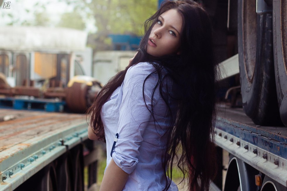 Girl with black hair
