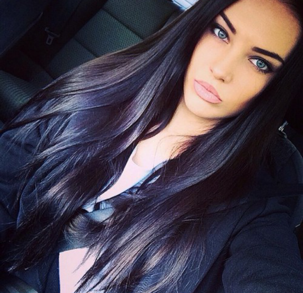 Brunette girl with long hair