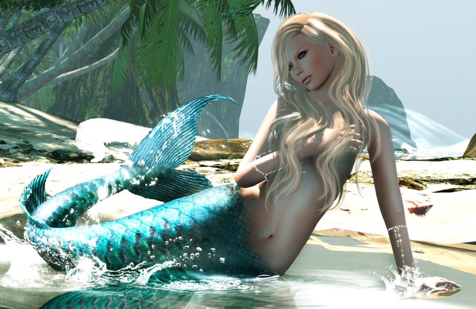 Long Hair Mermaid Naked