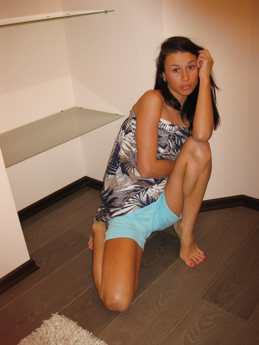 Masturbation brunette homemade