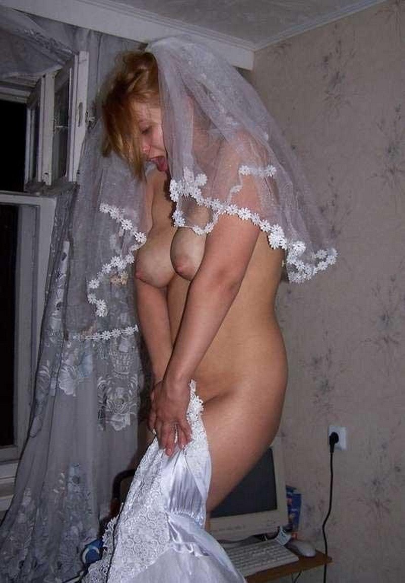 Brides in stockings naked private