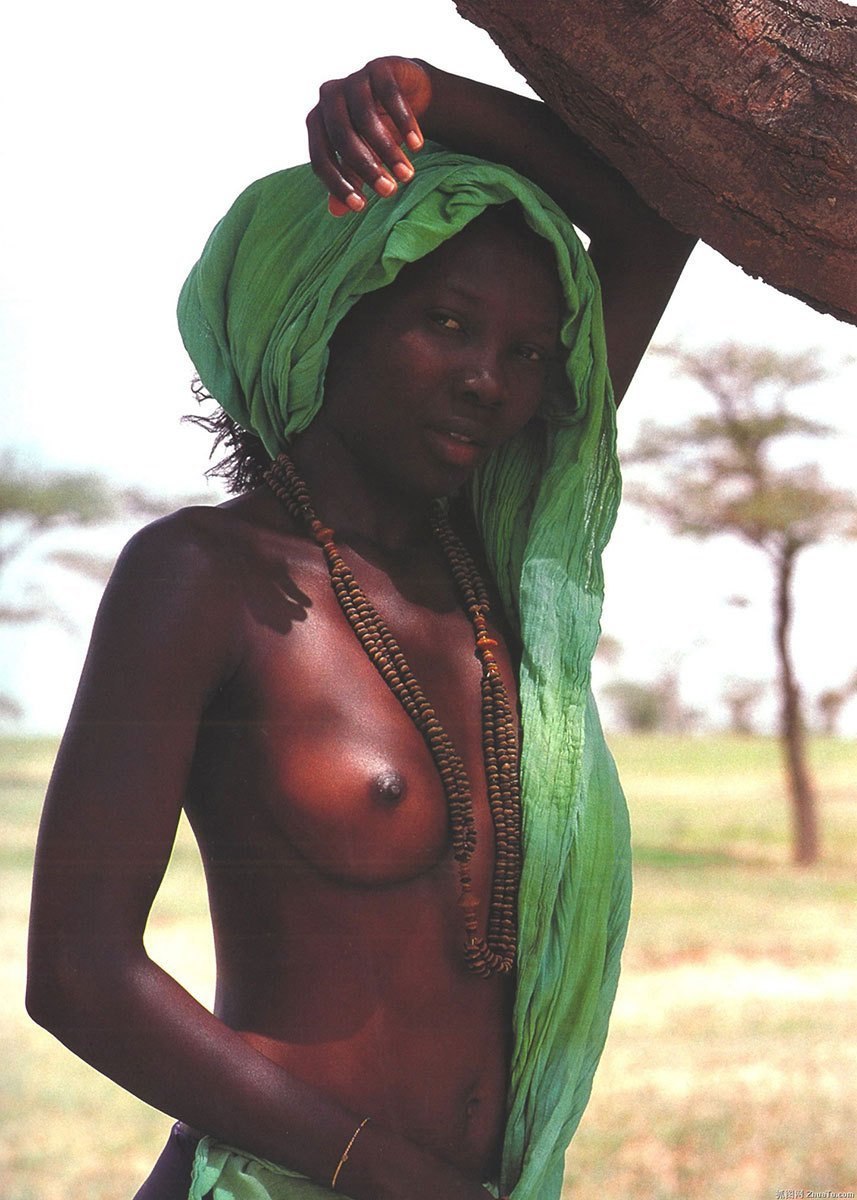 Naked dark-skinned women