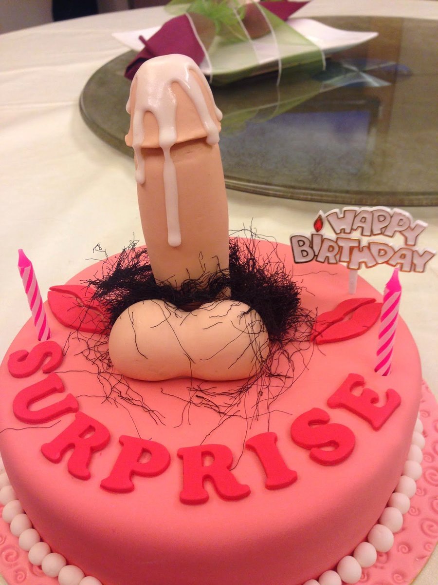 Erotic cake in the form of a member