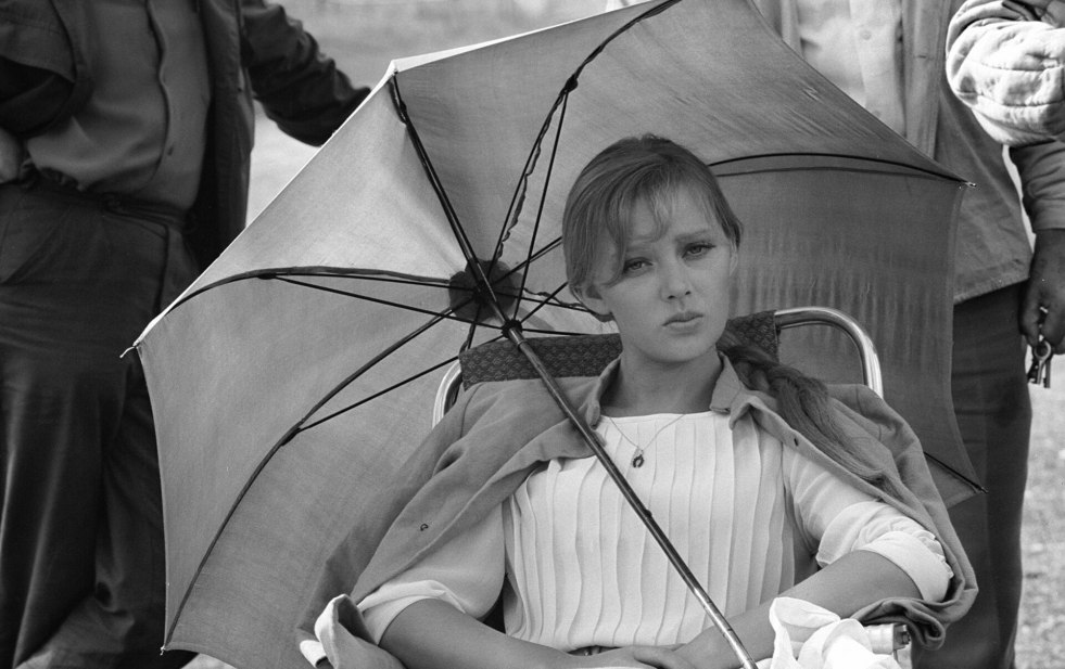 Woman shifted panties private